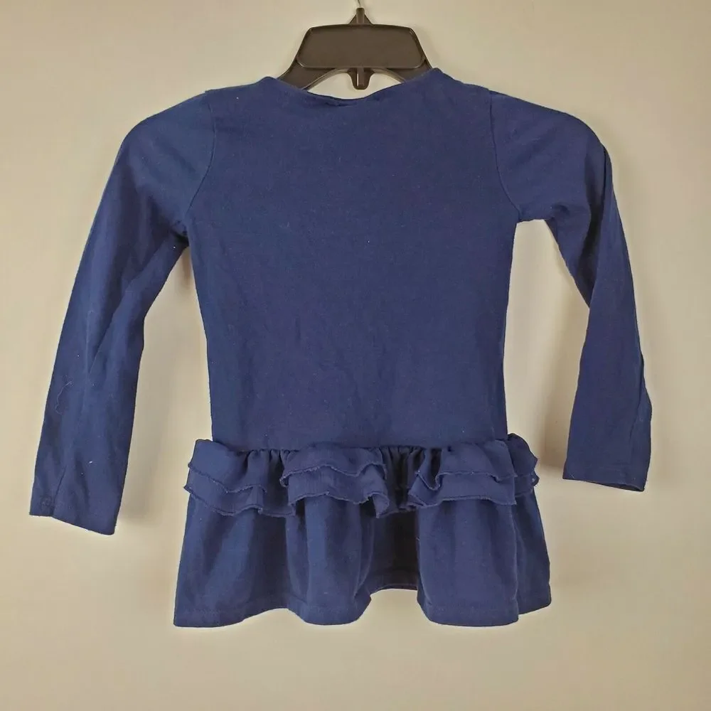 Juicy Couture Girls I Heart Juicy Sequin Ruffle Long Sleeve Shirt Size‎ 6X